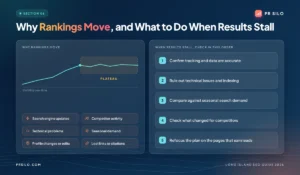 Why SEO rankings plateau and a five step checklist for what to do when local search results stall.